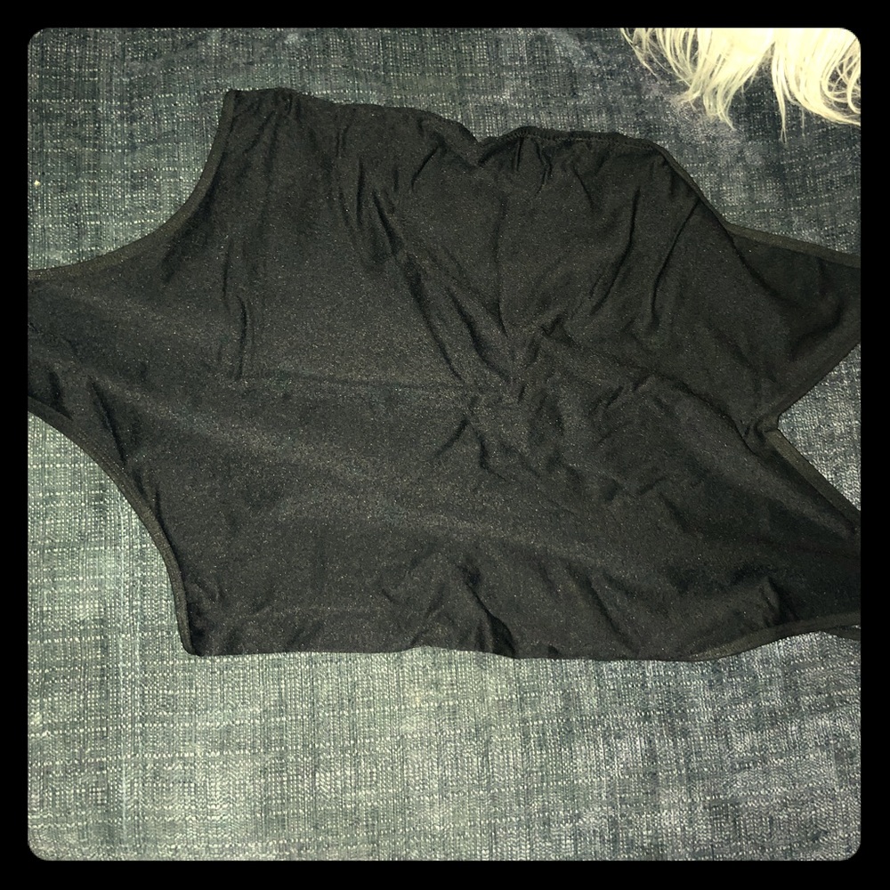 Victoria secret pink one piece black leotard tank